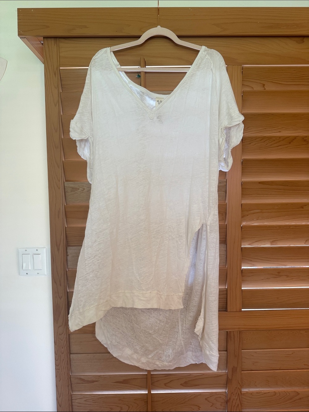 We The Free Cream V-Neck Lightweight Tunic